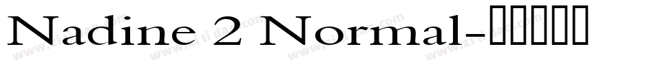 Nadine 2 Normal字体转换